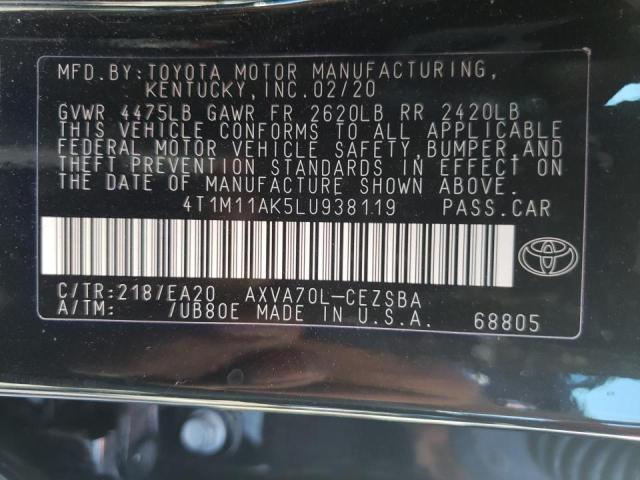 Photo 9 VIN: 4T1M11AK5LU938119 - TOYOTA CAMRY SE 