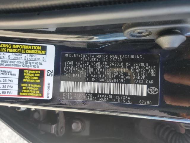 Photo 11 VIN: 4T1M11AK5LU994092 - TOYOTA CAMRY SE 