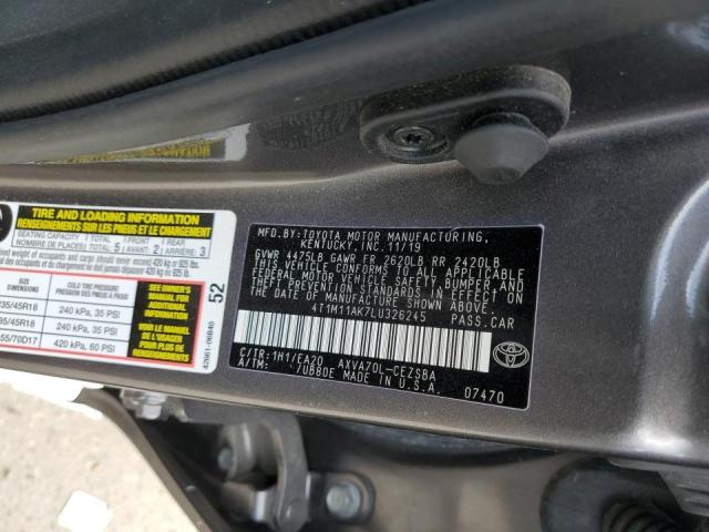 Photo 12 VIN: 4T1M11AK7LU326245 - TOYOTA CAMRY SE 