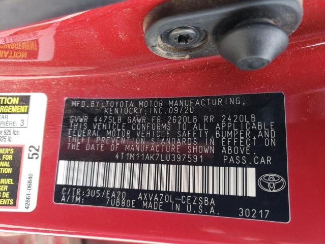 Photo 11 VIN: 4T1M11AK7LU397591 - TOYOTA CAMRY SE 