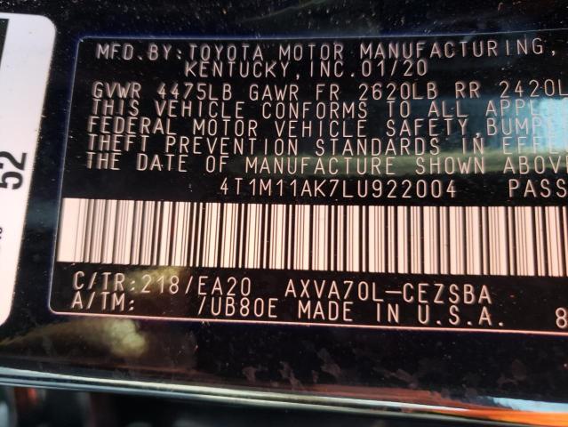 Photo 9 VIN: 4T1M11AK7LU922004 - TOYOTA CAMRY SE 