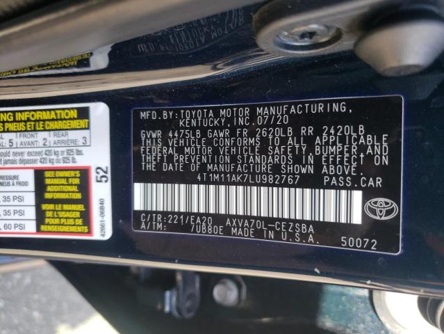 Photo 11 VIN: 4T1M11AK7LU982767 - TOYOTA CAMRY SE 