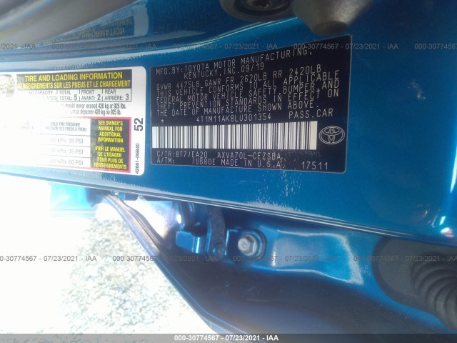 Photo 8 VIN: 4T1M11AK8LU301354 - TOYOTA CAMRY 