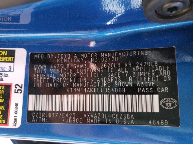 Photo 9 VIN: 4T1M11AK8LU354068 - TOYOTA CAMRY SE 