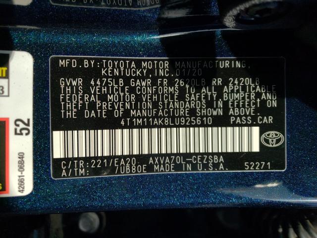 Photo 9 VIN: 4T1M11AK8LU925610 - TOYOTA CAMRY SE 