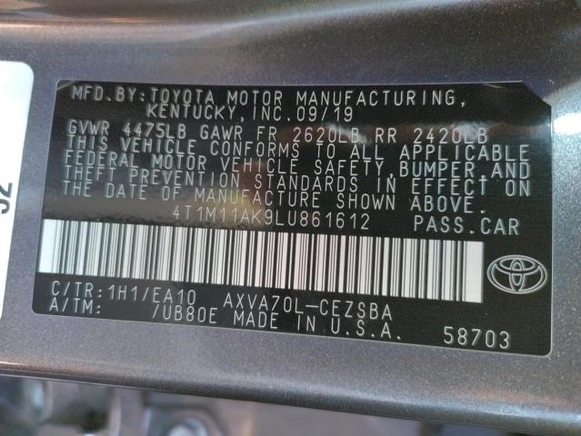 Photo 12 VIN: 4T1M11AK9LU861612 - TOYOTA CAMRY SE 