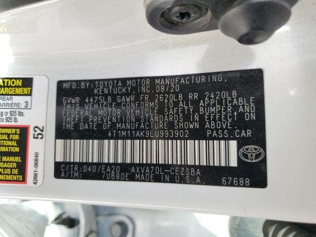 Photo 11 VIN: 4T1M11AK9LU993902 - TOYOTA CAMRY SE 