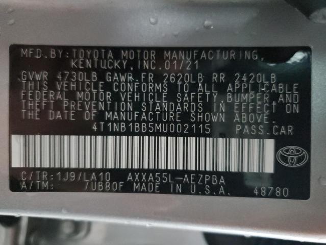 Photo 12 VIN: 4T1NB1BB5MU002115 - TOYOTA AVALON 