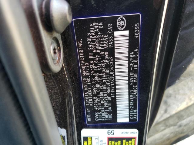 Photo 11 VIN: 4T1NZ1AK2LU043362 - TOYOTA CAMRY 