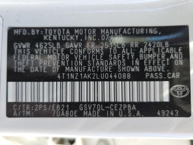 Photo 11 VIN: 4T1NZ1AK2LU044088 - TOYOTA CAMRY TRD 