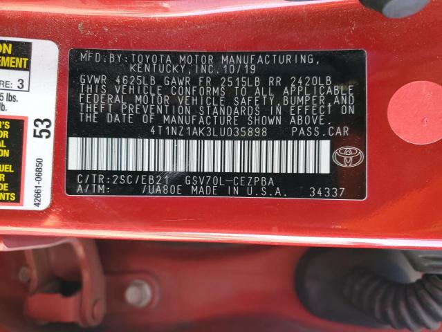 Photo 11 VIN: 4T1NZ1AK3LU035898 - TOYOTA CAMRY 