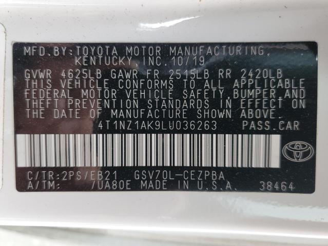 Photo 11 VIN: 4T1NZ1AK9LU036263 - TOYOTA CAMRY TRD 