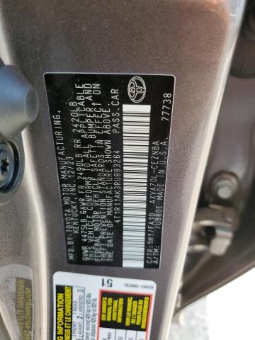 Photo 11 VIN: 4T1R11AK3RU883264 - TOYOTA CAMRY LE 