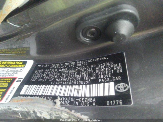 Photo 8 VIN: 4T1R11AK8PU100890 - TOYOTA CAMRY 