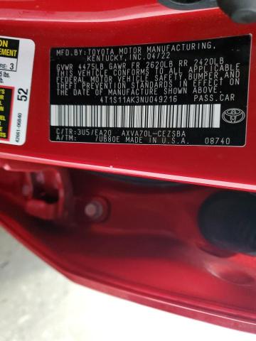 Photo 11 VIN: 4T1S11AK3NU049216 - TOYOTA CAMRY 