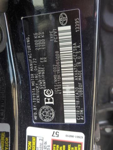 Photo 11 VIN: 4T1S11BK1NU065008 - TOYOTA CAMRY SE 