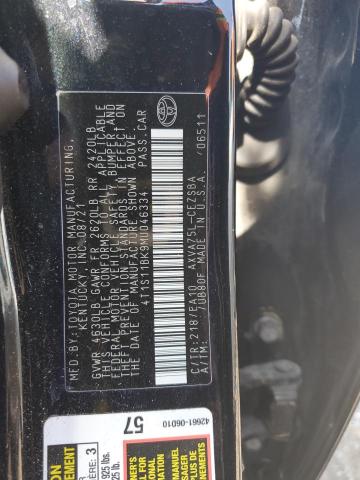 Photo 11 VIN: 4T1S11BK9MU046334 - TOYOTA CAMRY 