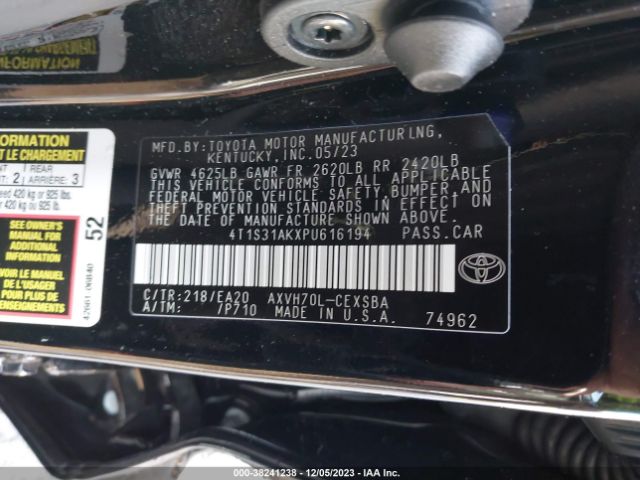 Photo 8 VIN: 4T1S31AKXPU616194 - TOYOTA CAMRY 