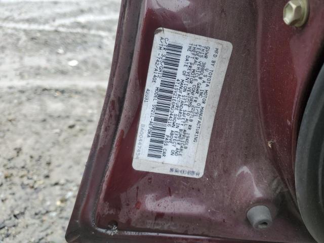 Photo 12 VIN: 4T1SV21E6MU344216 - TOYOTA CAMRY DLX 