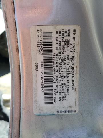 Photo 11 VIN: 4T1SV21EXMU441418 - TOYOTA CAMRY DLX 