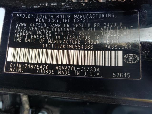 Photo 9 VIN: 4T1T11AK1MU554366 - TOYOTA CAMRY SE 