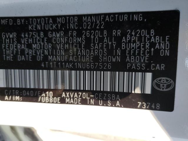 Photo 11 VIN: 4T1T11AK1NU667526 - TOYOTA CAMRY 