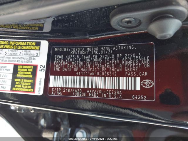 Photo 8 VIN: 4T1T11AK1RU896312 - TOYOTA CAMRY 