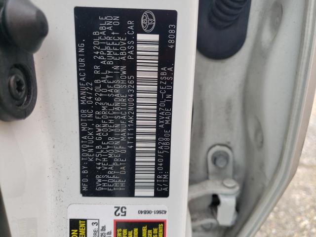 Photo 12 VIN: 4T1T11AK2NU043265 - TOYOTA CAMRY 