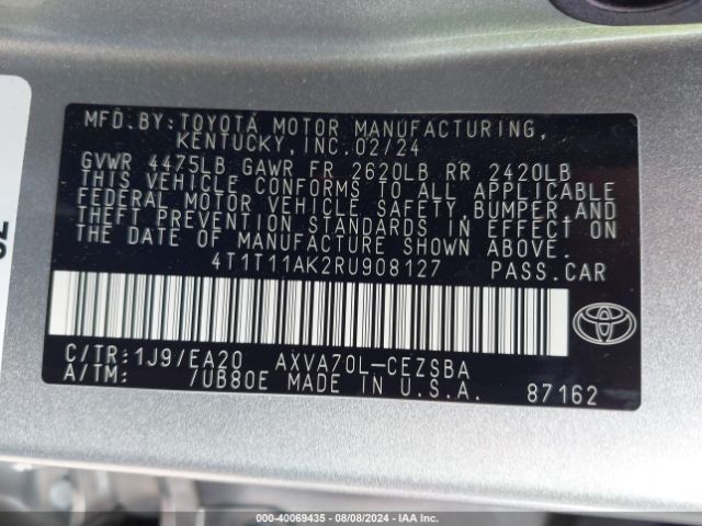 Photo 8 VIN: 4T1T11AK2RU908127 - TOYOTA CAMRY 