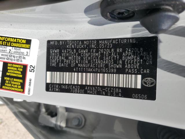 Photo 11 VIN: 4T1T11AK4PU165399 - TOYOTA CAMRY SE N 