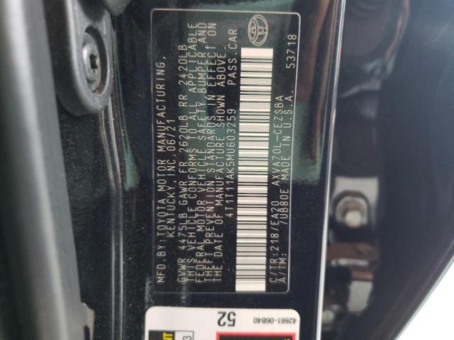 Photo 9 VIN: 4T1T11AK5MU603259 - TOYOTA CAMRY SE 