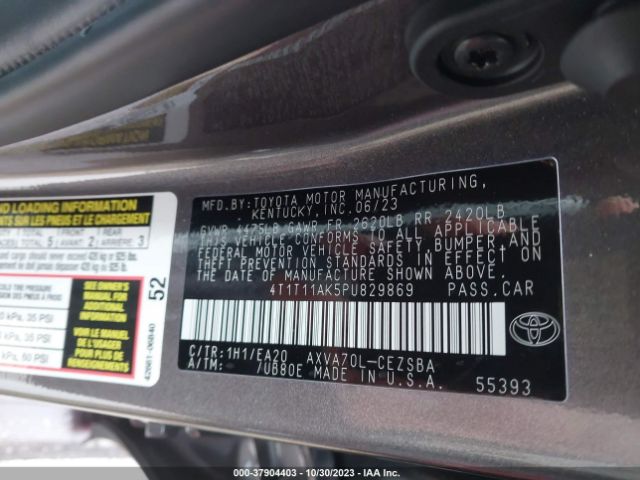 Photo 8 VIN: 4T1T11AK5PU829869 - TOYOTA CAMRY 