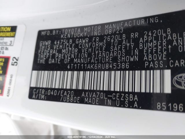 Photo 8 VIN: 4T1T11AK6RU845386 - TOYOTA CAMRY 