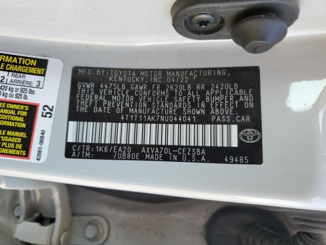 Photo 12 VIN: 4T1T11AK7NU044041 - TOYOTA CAMRY 