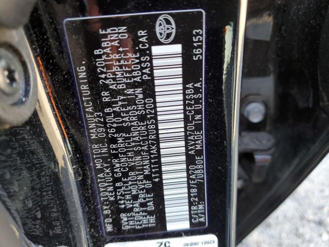 Photo 12 VIN: 4T1T11AK7RU851200 - TOYOTA CAMRY SE N 