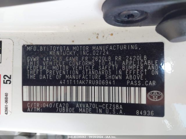 Photo 8 VIN: 4T1T11AK7RU906941 - TOYOTA CAMRY 