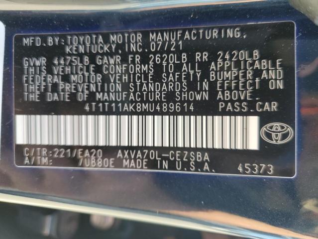 Photo 12 VIN: 4T1T11AK8MU489614 - TOYOTA CAMRY SE 