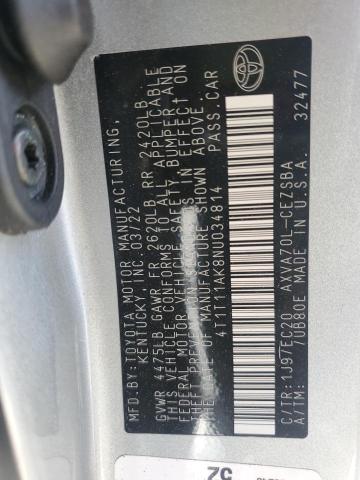 Photo 11 VIN: 4T1T11AK8NU034814 - TOYOTA CAMRY SE 