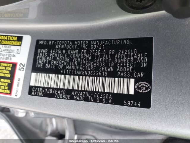 Photo 8 VIN: 4T1T11AK8NU623619 - TOYOTA CAMRY 