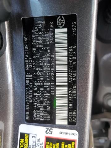 Photo 11 VIN: 4T1T11AK8RU257506 - TOYOTA CAMRY SE N 