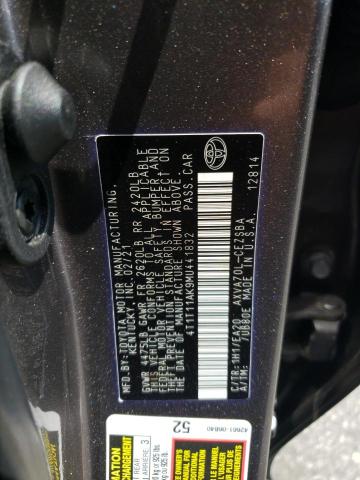 Photo 11 VIN: 4T1T11AK9MU441832 - TOYOTA CAMRY SE 