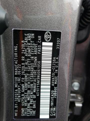 Photo 9 VIN: 4T1T11AK9NU061956 - TOYOTA CAMRY SE 