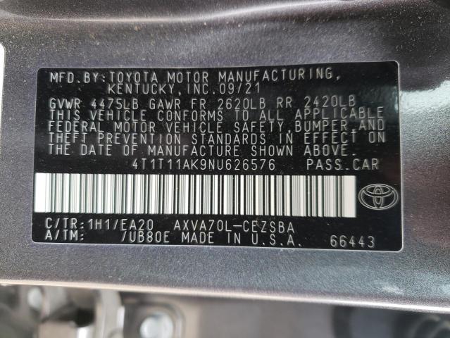 Photo 11 VIN: 4T1T11AK9NU626576 - TOYOTA CAMRY 