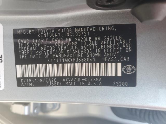 Photo 11 VIN: 4T1T11AKXMU568041 - TOYOTA CAMRY 