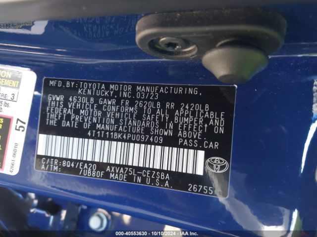 Photo 8 VIN: 4T1T11BK4PU097409 - TOYOTA CAMRY 