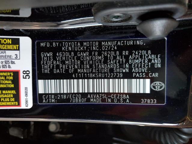 Photo 11 VIN: 4T1T11BK5RU122739 - TOYOTA CAMRY SE N 