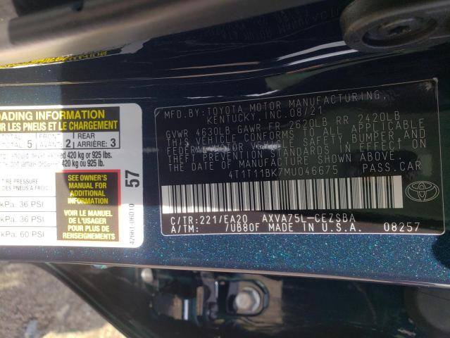 Photo 9 VIN: 4T1T11BK7MU046675 - TOYOTA CAMRY SE 