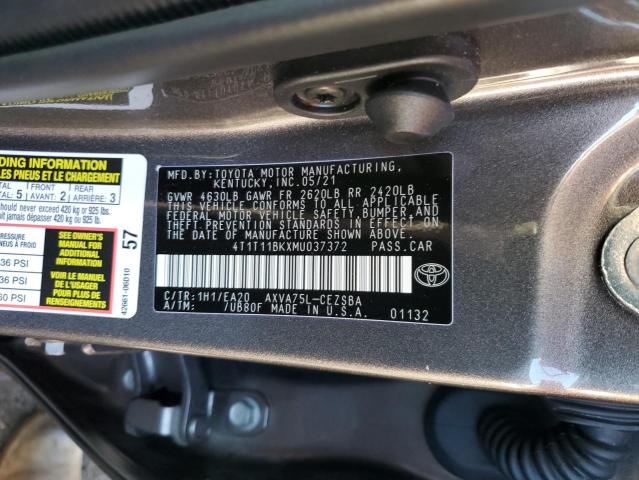 Photo 11 VIN: 4T1T11BKXMU037372 - TOYOTA CAMRY SE 