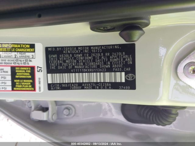 Photo 8 VIN: 4T1T11BKXRU113423 - TOYOTA CAMRY 