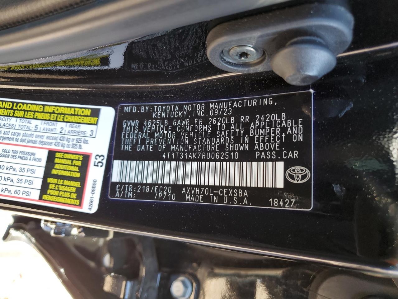 Photo 11 VIN: 4T1T31AK7RU062510 - TOYOTA CAMRY 